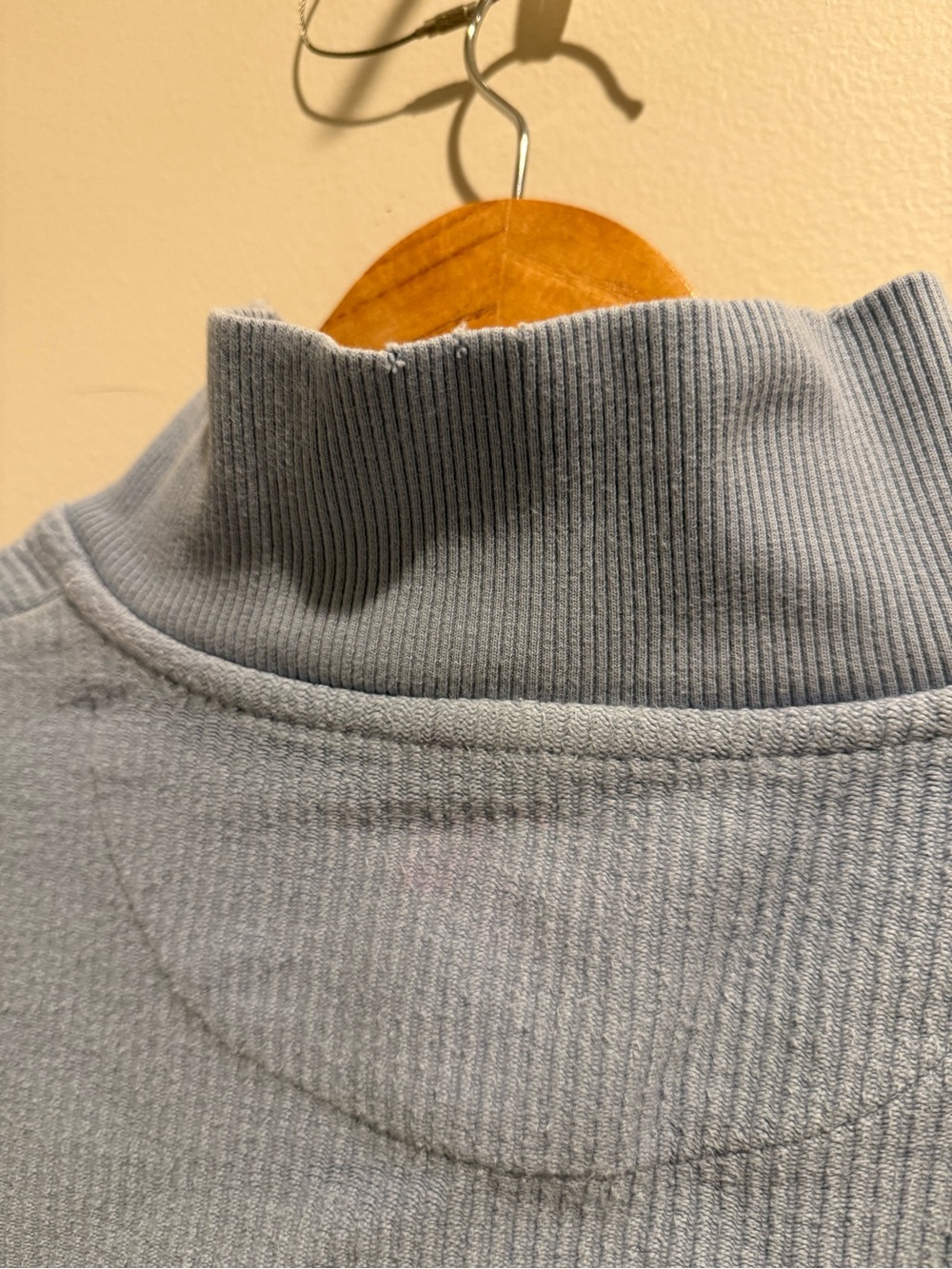 Aerie Half-Zip Pullover Sweater - Light Blue - Picture 4 of 7